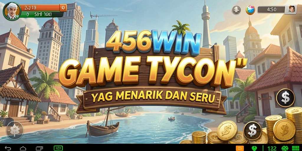 Screenshot gameplay 456WIN menampilkan suasana manajemen bisnis yang dinamis.