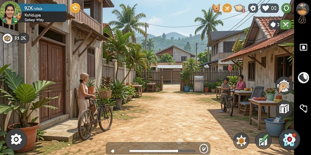 Tampilan gameplay <strong>9ZK</strong> yang mengasyikkan dengan berbagai aktivitas menarik.