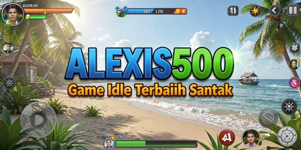 Tampilan gameplay ALEXIS500 yang menawan di layar.
