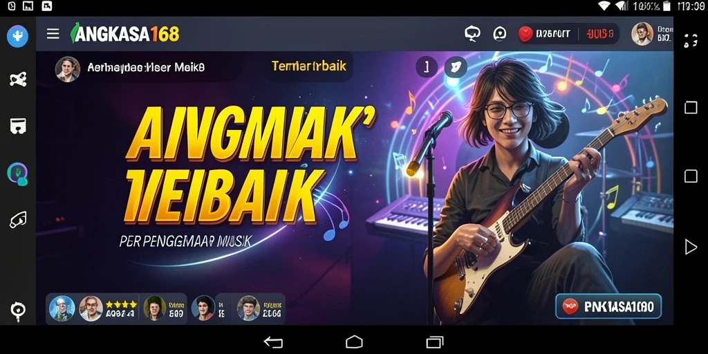 Tangkapan layar gameplay <strong>ANGKASA168</strong> menampilkan pengalaman bermain musik yang seru.