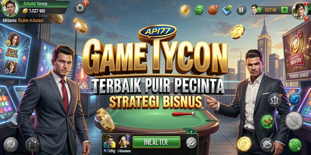 Screenshot menampilkan gameplay seru dalam API77 dengan elemen Tycoon.