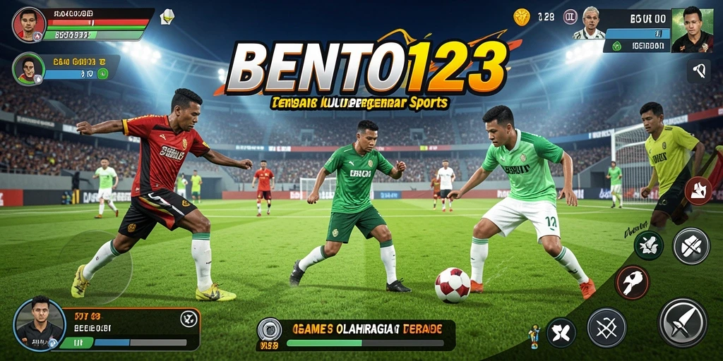Tangkapan layar <strong>BENTO123</strong> menampilkan aksi seru dalam pertandingan olahraga.