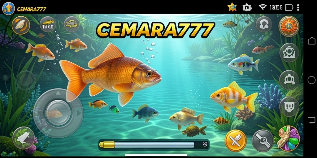 Gameplay CEMARA777 yang menampilkan aksi memancing seru