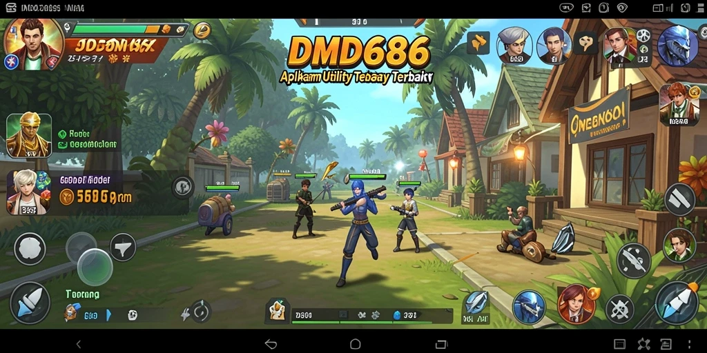 Screenshot utama DMD686 menampilkan antarmuka aplikasi Utility yang menarik.