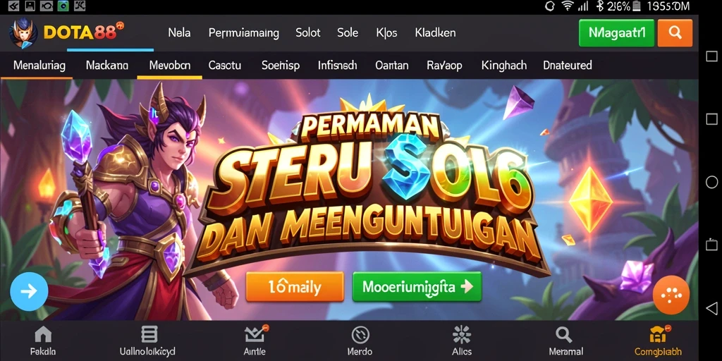 Tampilan gameplay DOTA88 yang menarik dan menghibur.