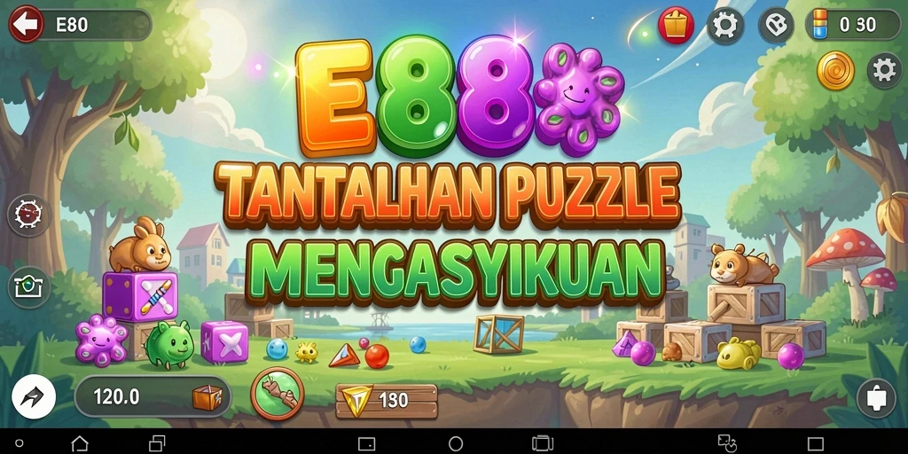 Gameplay E88 menampilkan momen seru saat memecahkan puzzle.