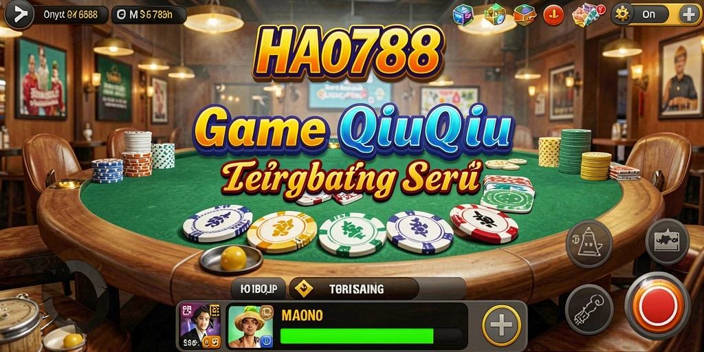Gameplay seru QiuQiu di HAO788 yang tengah berlangsung.