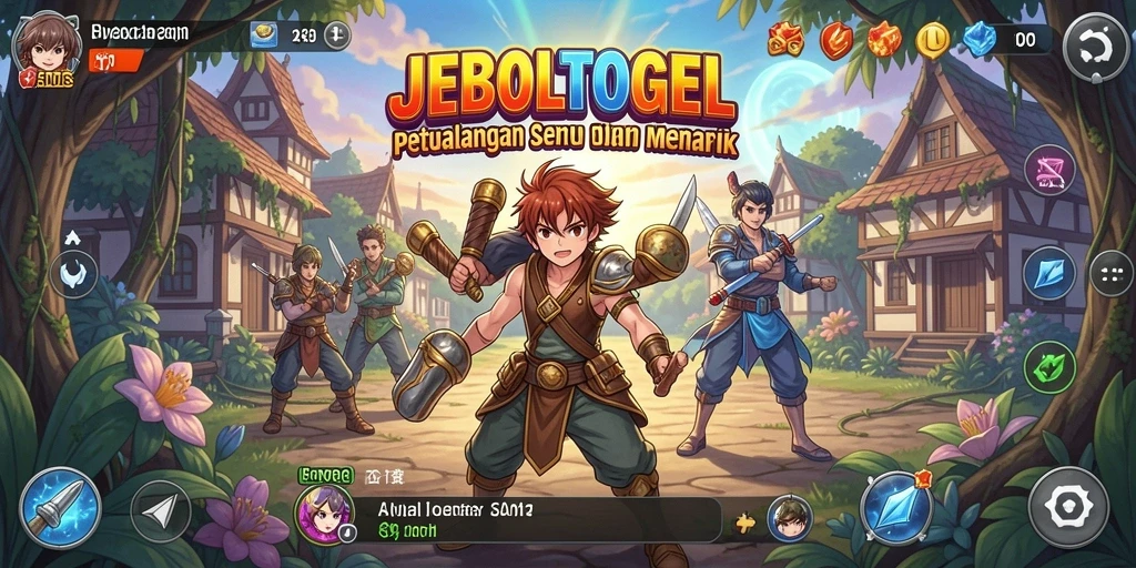 Tangkapan layar gameplay JEBOLTOGEL menampilkan karakter Anime yang dinamis.