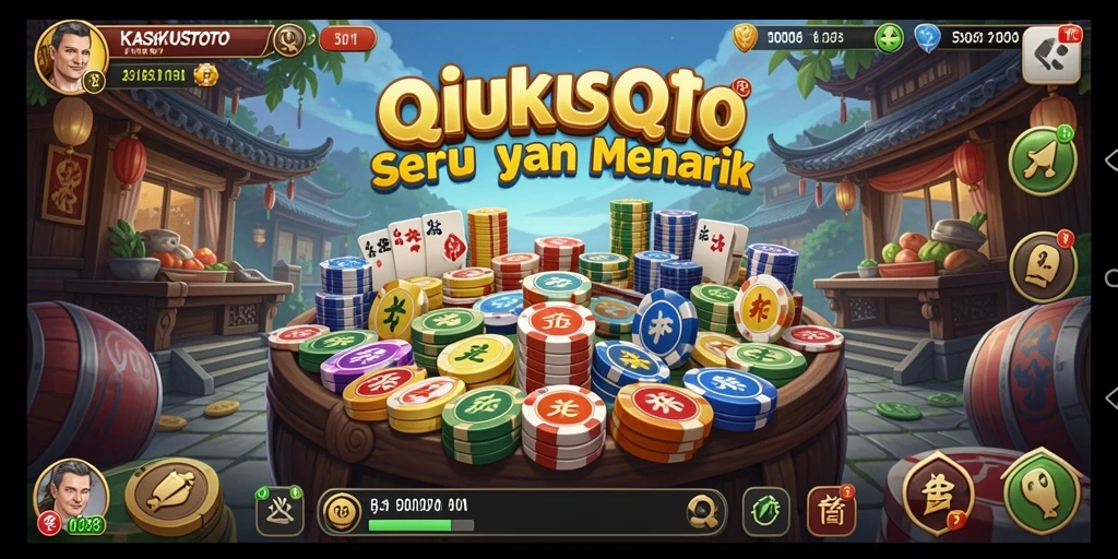 Screenshot gameplay KASKUSTOTO menampilkan aksi QiuQiu yang seru.