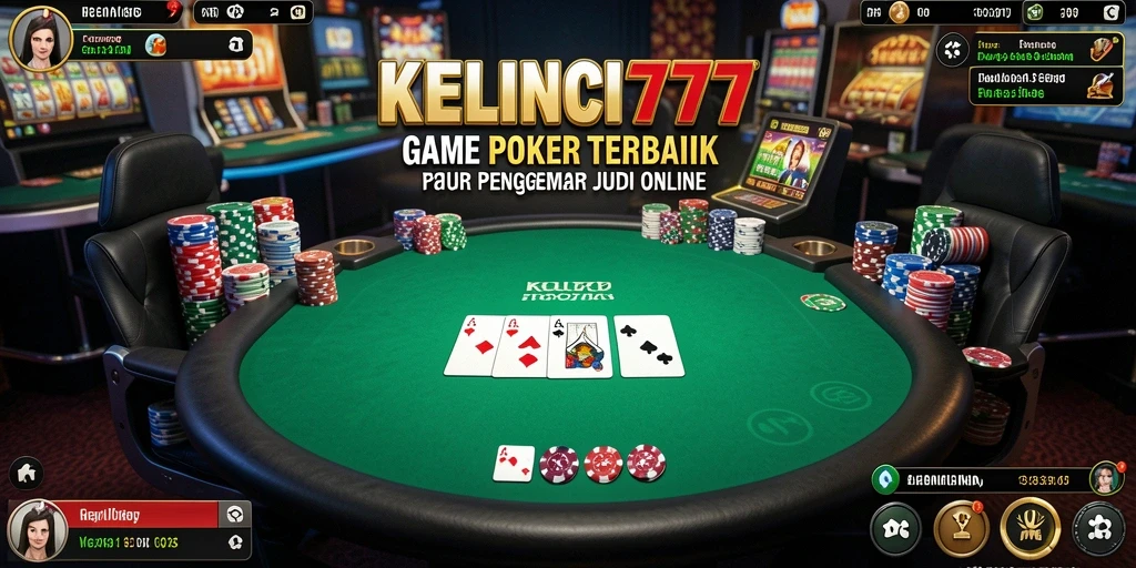 Tampilan gameplay Poker seru di KELINCI777.