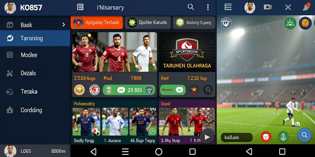 Tampilan screenshot KO857 saat melakukan taruhan langsung di olahraga.
