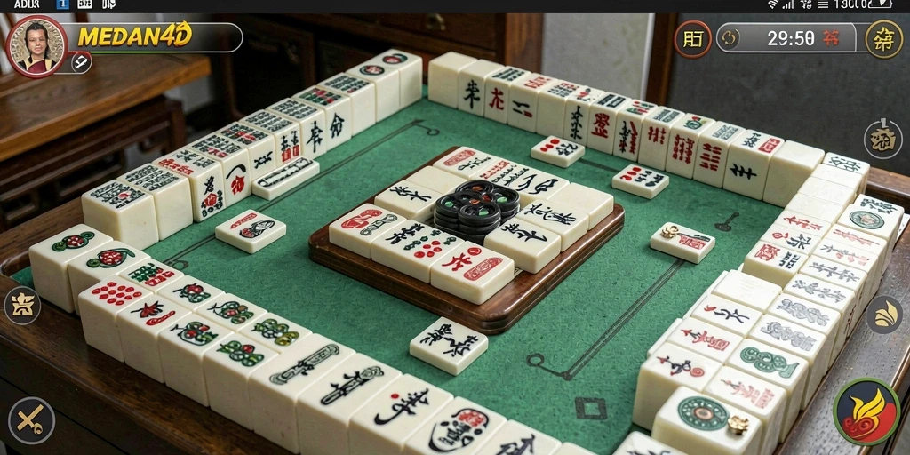 Screenshot menampilkan gameplay Mahjong yang menantang dan seru.