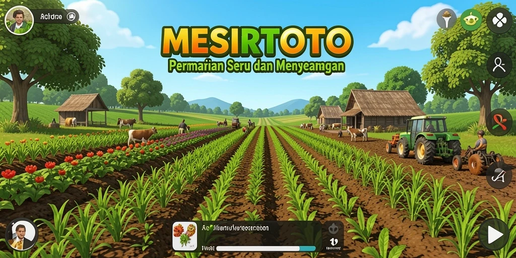 Tampilan gameplay MESIRTOTO yang memukau dalam dunia pertanian.