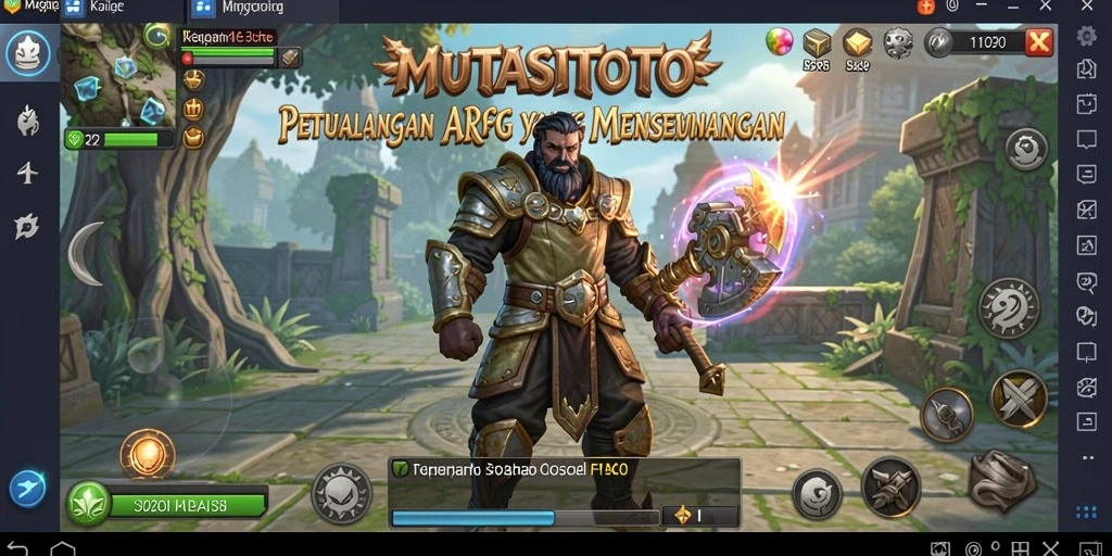 Tampilan seru dari gameplay <strong>MUTASITOTO</strong> dalam pertarungan seru melawan monster.