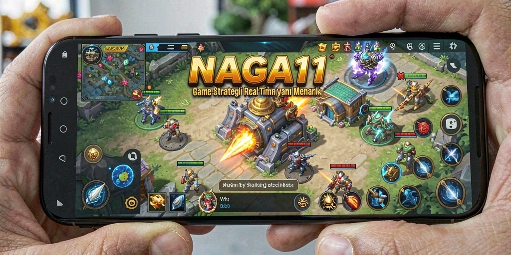 Tampilan menarik dari gameplay strategis NAGA11.