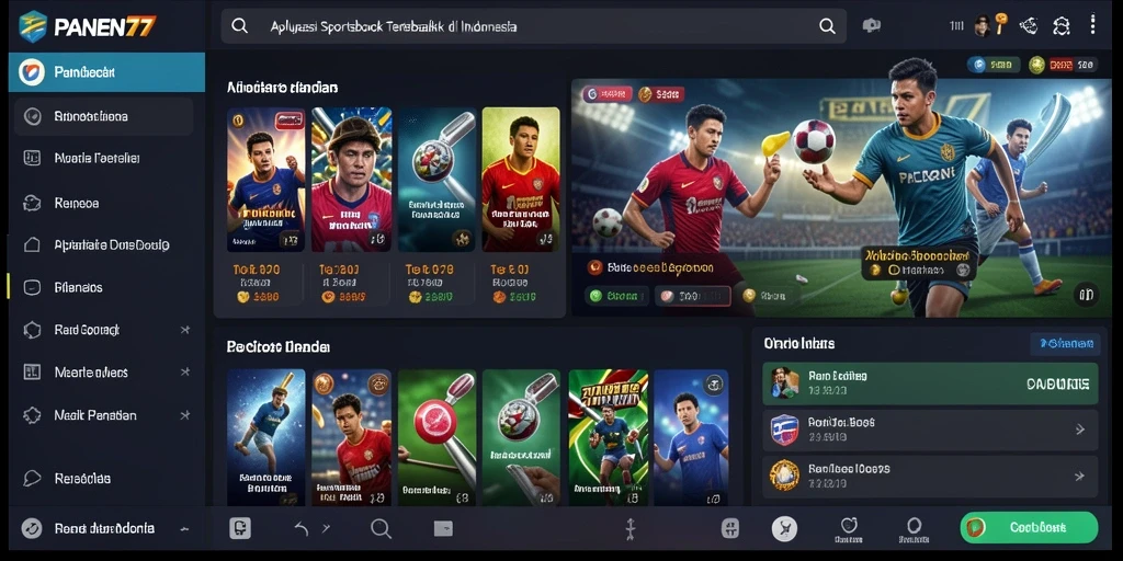 Screenshot gameplay <strong>PANEN77</strong> yang menunjukkan taruhan olahraga yang menarik.