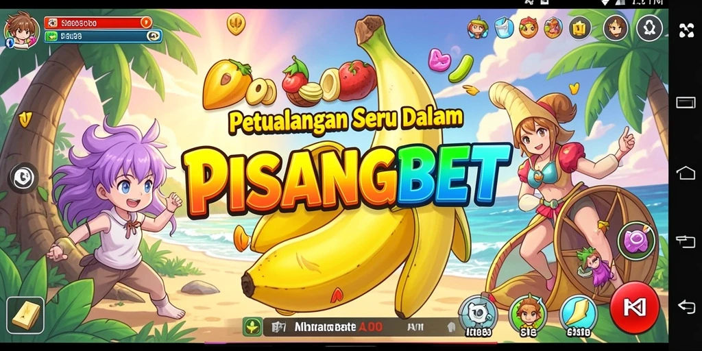 Screenshot PISANGBET menunjukkan karakter Anime yang menawan dalam aksi seru.