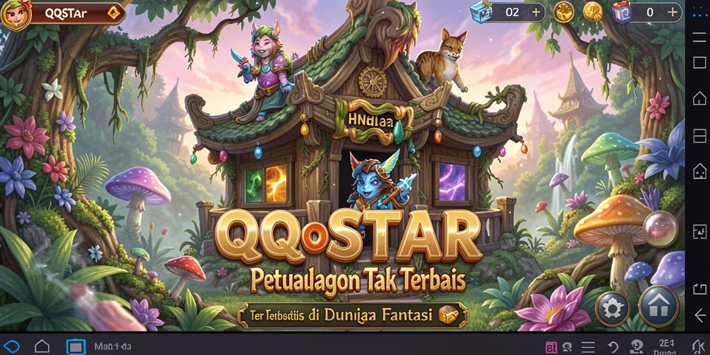 Tampilan gameplay menarik di dunia petualangan QQSTAR.
