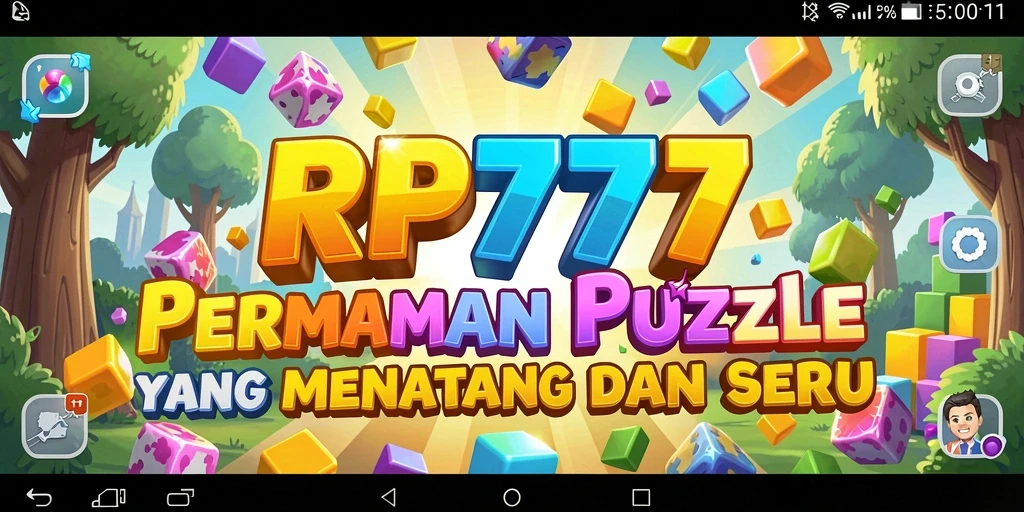 Screenshot gameplay RP777 menunjukkan keseruan dalam menyelesaikan teka-teki.