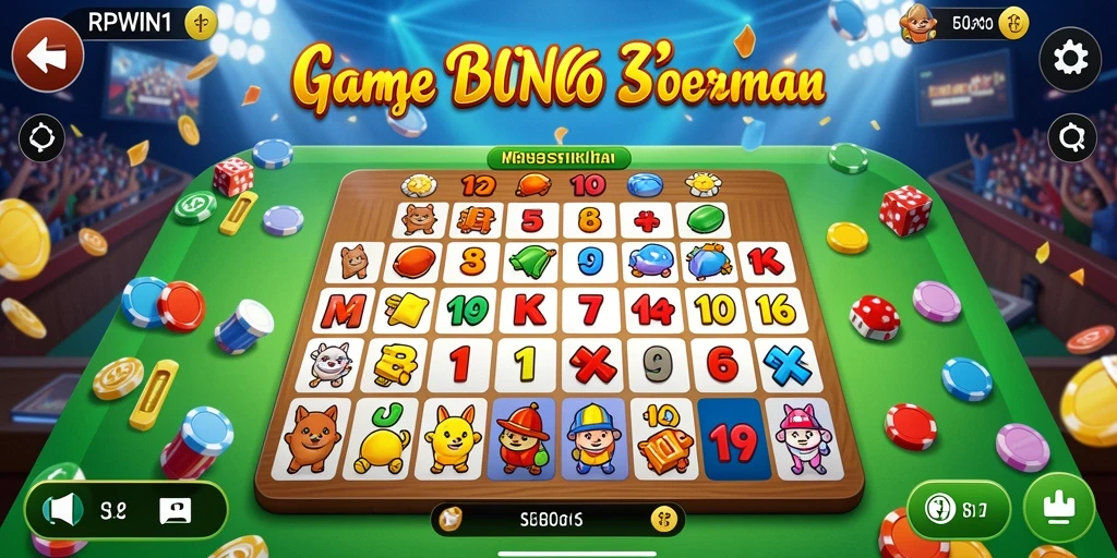 Tampilan menarik dari gameplay Bingo di RPWIN1.