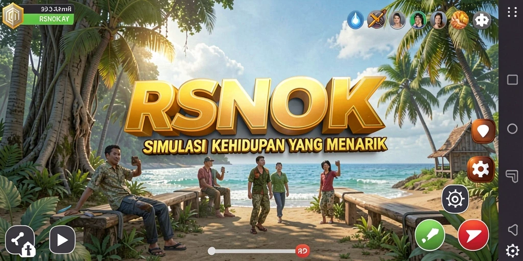 Gameplay menarik dari RSNOK yang menunjukkan interaksi karakter.