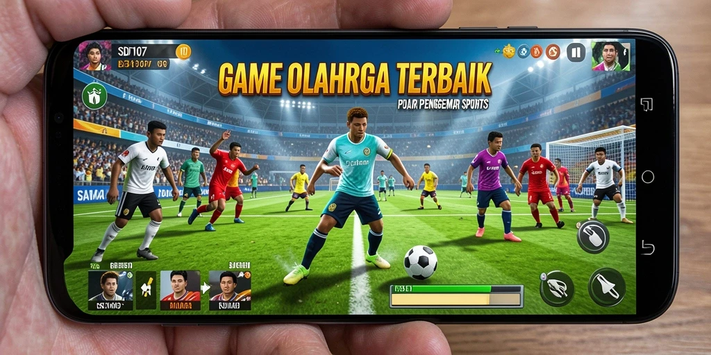Tampilan jaringan olahraga yang dinamis dan menarik di SD107.