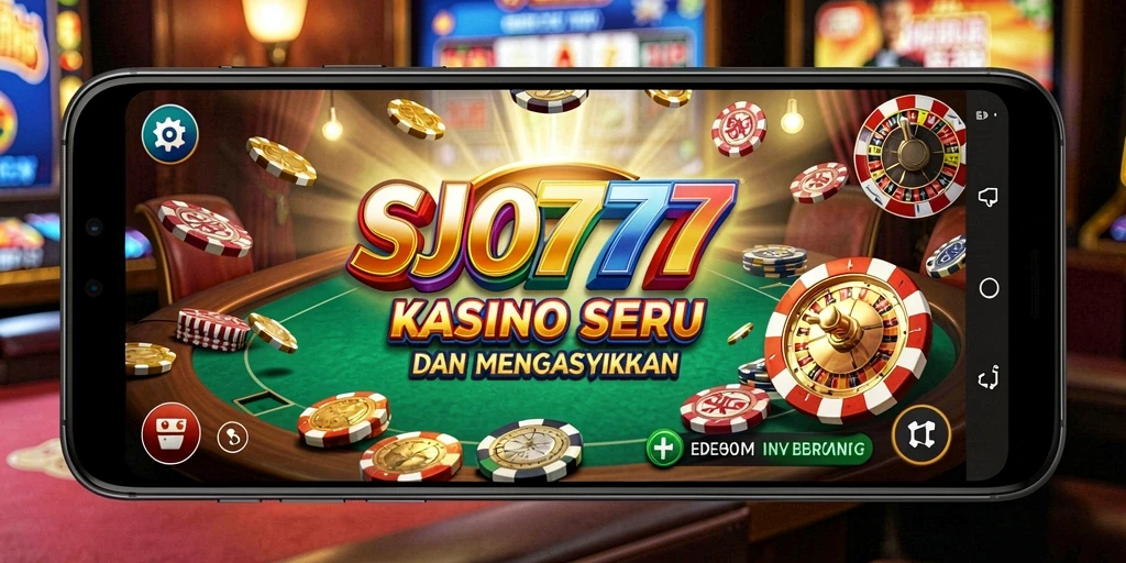 Screenshot utama menunjukkan gameplay seru dari SJO777.