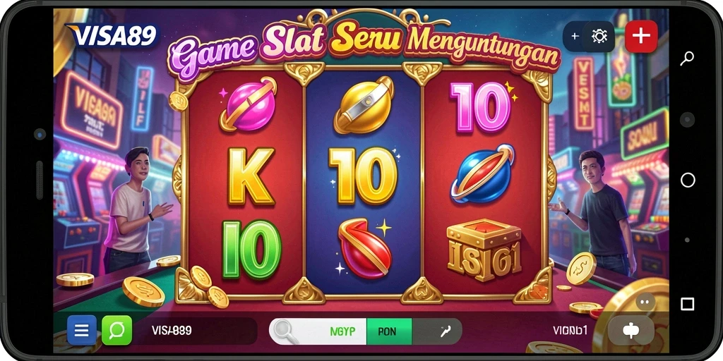 Tampilan gameplay VISA89 yang penuh warna dan menarik.