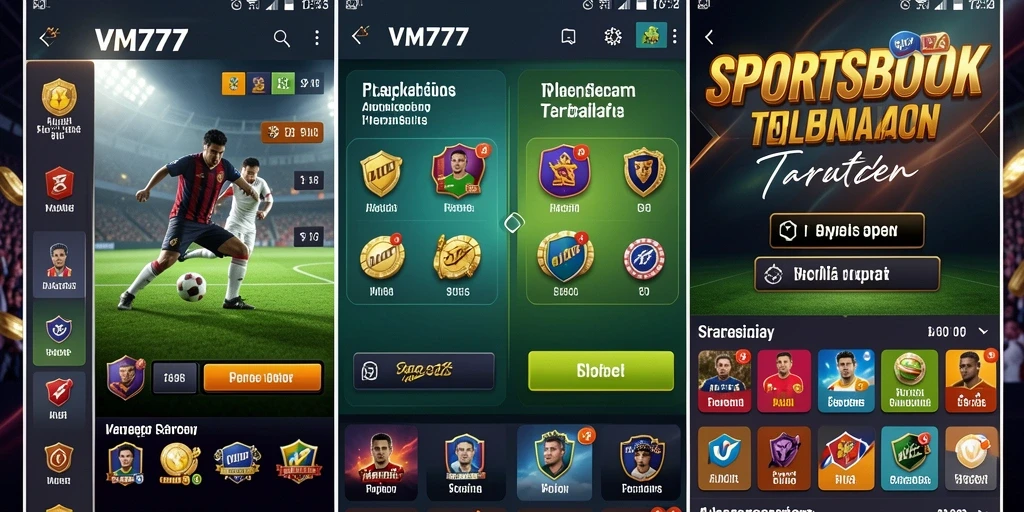 Screenshot gameplay VM777 menampilkan taruhan olahraga yang seru dan interaktif.